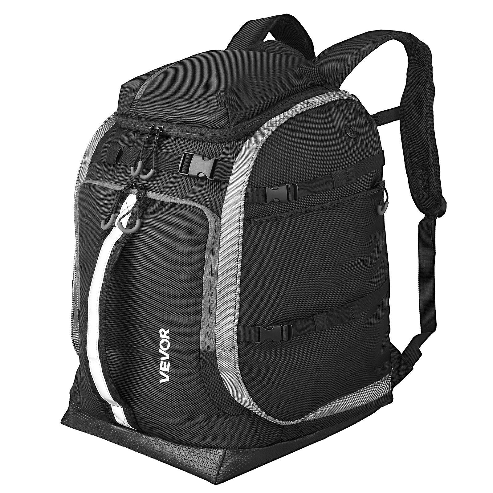 Skischuhtasche Snowboardstiefel Reise-Rucksack 55L Wasserdicht Oxford Schwarz