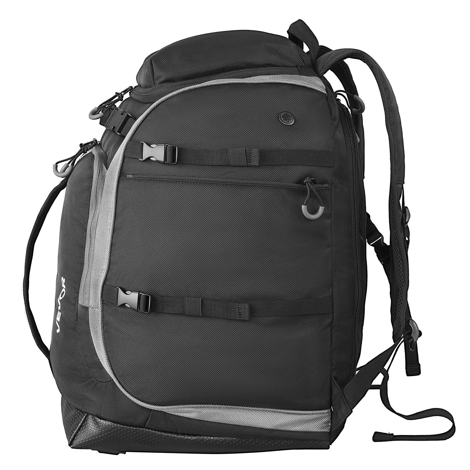 Skischuhtasche Snowboardstiefel Reise-Rucksack 55L Wasserdicht Oxford Schwarz